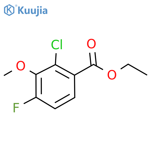 Ethyl 2-chloro-4-fluoro-3-methoxybenzoate structure