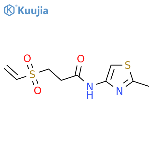 3-(ethenesulfonyl)-N-(2-methyl-1,3-thiazol-4-yl)propanamide structure