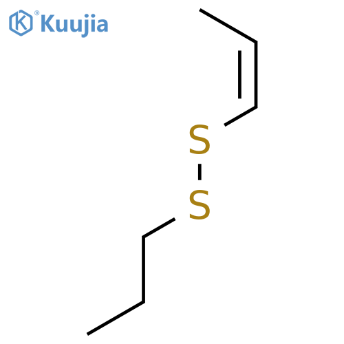 Disulfide,(1Z)-1-propen-1-yl propyl structure