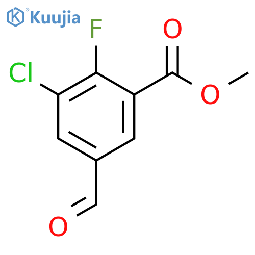 Methyl 3-chloro-2-fluoro-5-formylbenzoate structure