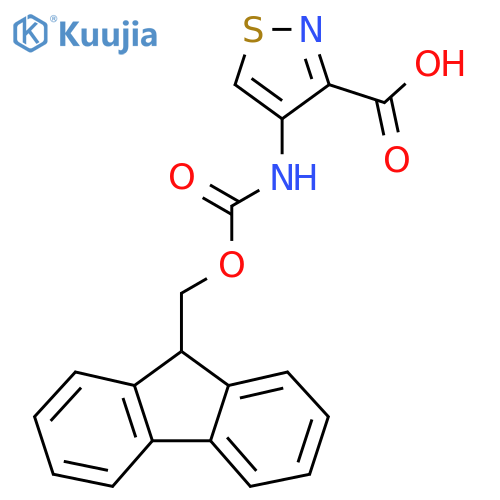 4-({[(9H-fluoren-9-yl)methoxy]carbonyl}amino)-1,2-thiazole-3-carboxylic acid structure