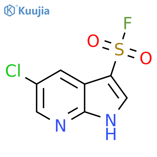 5-chloro-1H-pyrrolo[2,3-b]pyridine-3-sulfonyl fluoride structure