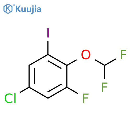 5-Chloro-2-(difluoromethoxy)-1-fluoro-3-iodobenzene structure