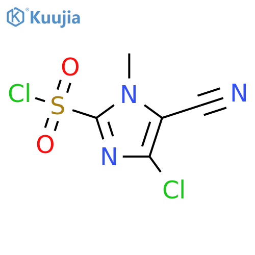 1H-Imidazole-2-sulfonyl chloride, 4-chloro-5-cyano-1-methyl- structure