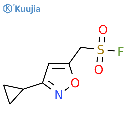 (3-Cyclopropyl-1,2-oxazol-5-yl)methanesulfonyl fluoride structure