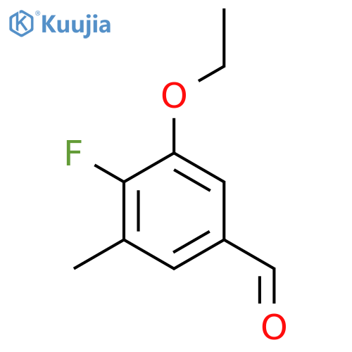 3-Ethoxy-4-fluoro-5-methylbenzaldehyde structure