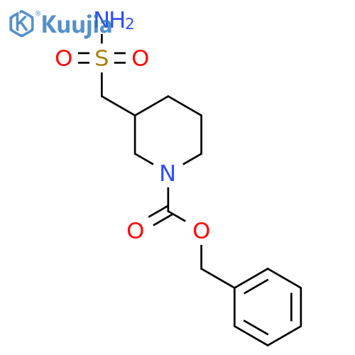 benzyl 3-(sulfamoylmethyl)piperidine-1-carboxylate structure