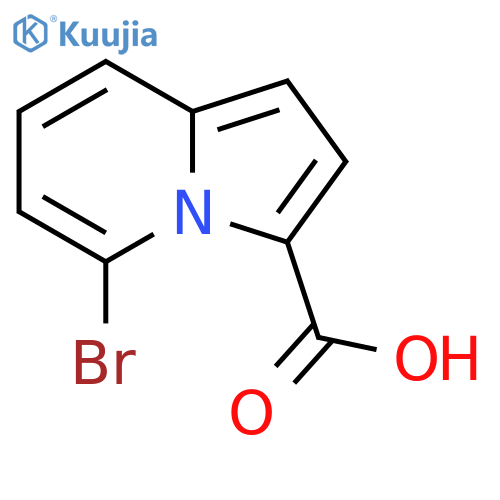 5-Bromo-indolizine-3-carboxylic acid structure