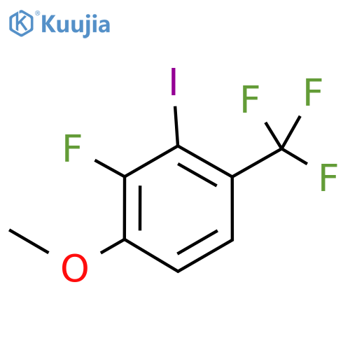 Benzene, 2-fluoro-3-iodo-1-methoxy-4-(trifluoromethyl)- structure