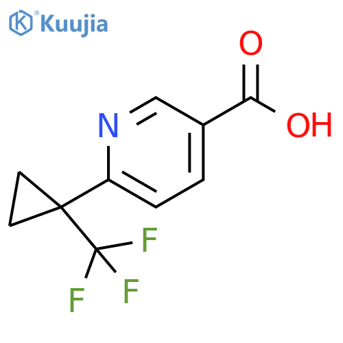 6-(1-(Trifluoromethyl)cyclopropyl)nicotinic acid structure