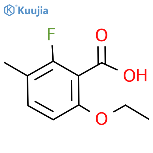 Benzoic acid, 6-ethoxy-2-fluoro-3-methyl- structure