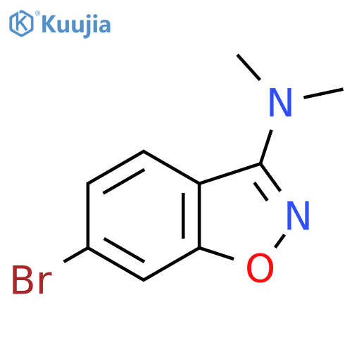 1,2-Benzisoxazol-3-amine, 6-bromo-N,N-dimethyl- structure
