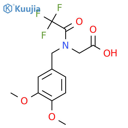 2-{N-(3,4-dimethoxyphenyl)methyl-2,2,2-trifluoroacetamido}acetic acid structure