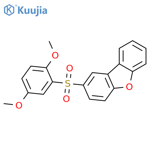Dibenzofuran, 2-[(2,5-dimethoxyphenyl)sulfonyl]- structure
