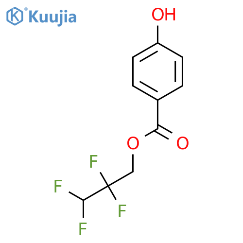 2,2,3,3-tetrafluoropropyl 4-hydroxybenzoate structure