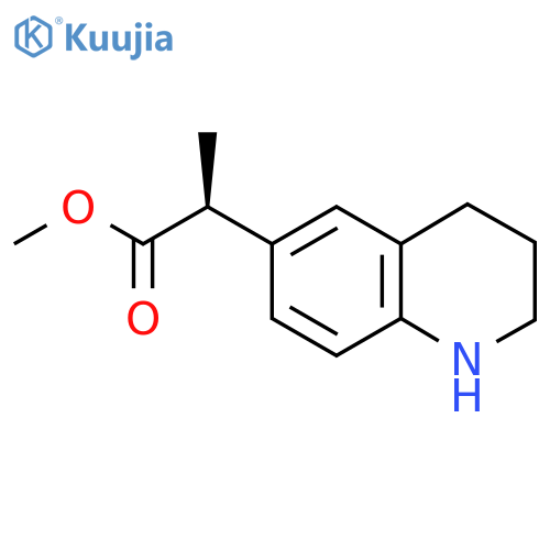 methyl (2S)-2-(1,2,3,4-tetrahydroquinolin-6-yl)propanoate structure