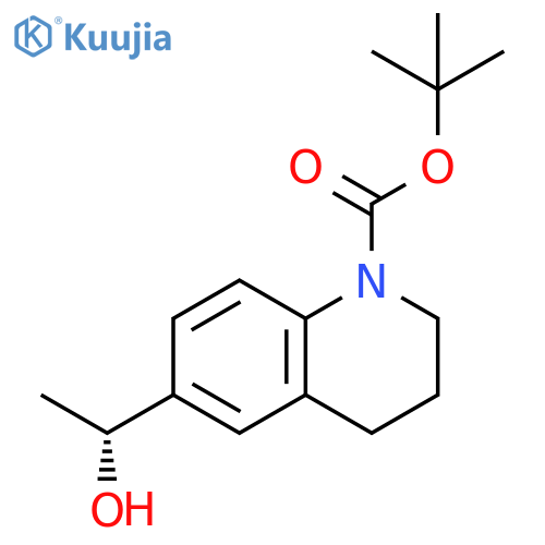tert-butyl 6-[(1R)-1-hydroxyethyl]-3,4-dihydro-2H-quinoline-1-carboxylate structure