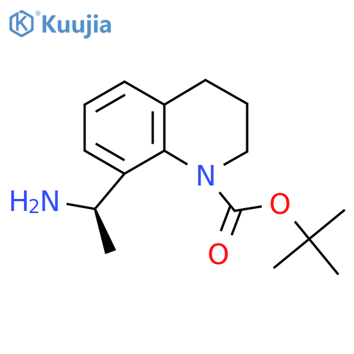tert-Butyl (R)-8-(1-aminoethyl)-3,4-dihydroquinoline-1(2H)-carboxylate structure