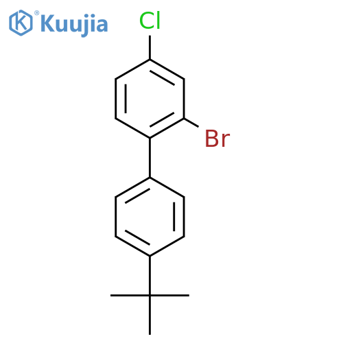 2-Bromo-4'-(tert-butyl)-4-chloro-1,1'-biphenyl structure