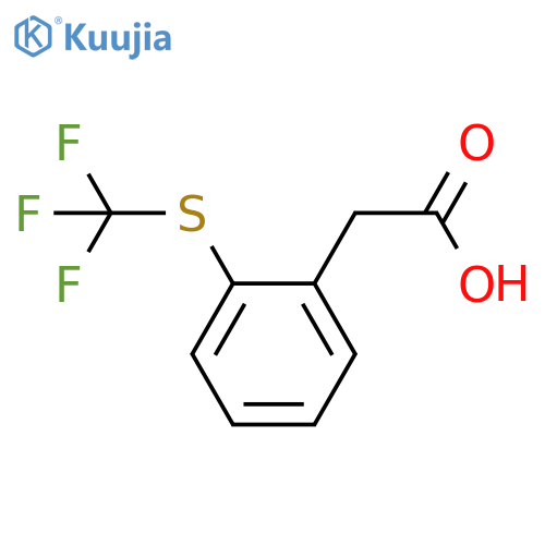 2-(Trifluoromethylthio)phenylacetic acid structure