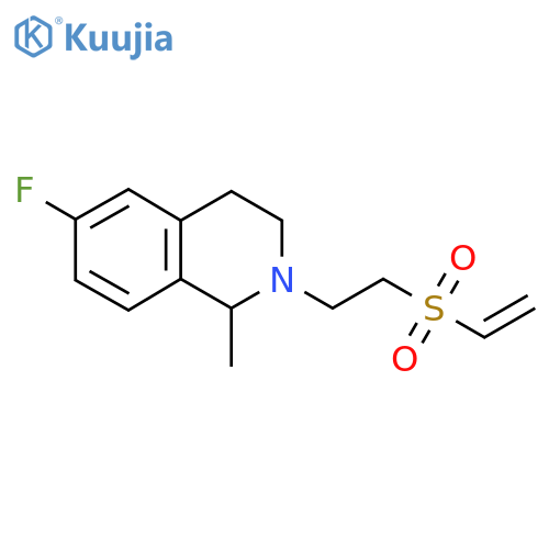 2-2-(ethenesulfonyl)ethyl-6-fluoro-1-methyl-1,2,3,4-tetrahydroisoquinoline structure