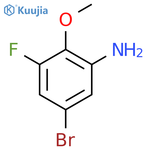 5-Bromo-3-fluoro-2-methoxyaniline structure
