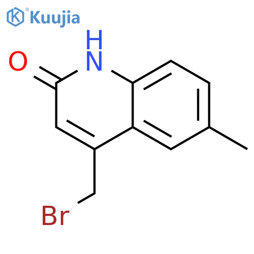 2(1H)-Quinolinone, 4-(bromomethyl)-6-methyl- structure