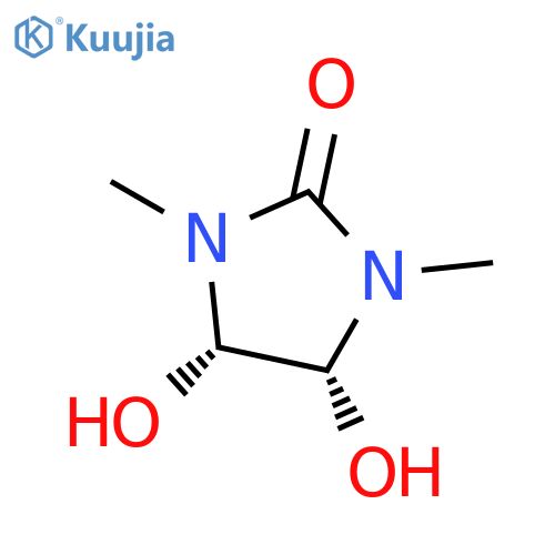2-IMIDAZOLIDINONE, 4,5-DIHYDROXY-1,3-DIMETHYL-, CIS- structure