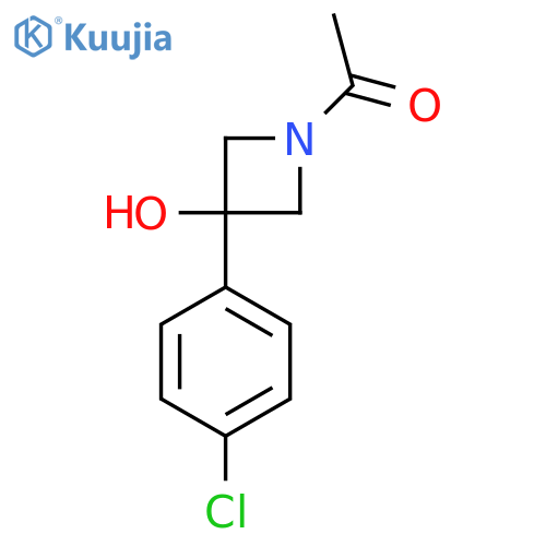 1-[3-(4-Chlorophenyl)-3-hydroxyazetidin-1-yl]ethan-1-one structure