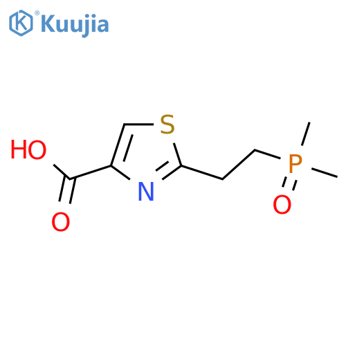 2-[2-(Dimethylphosphoryl)ethyl]-1,3-thiazole-4-carboxylic acid structure