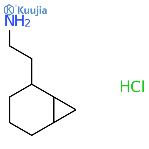 2-(2-Bicyclo[4.1.0]heptanyl)ethanamine;hydrochloride structure