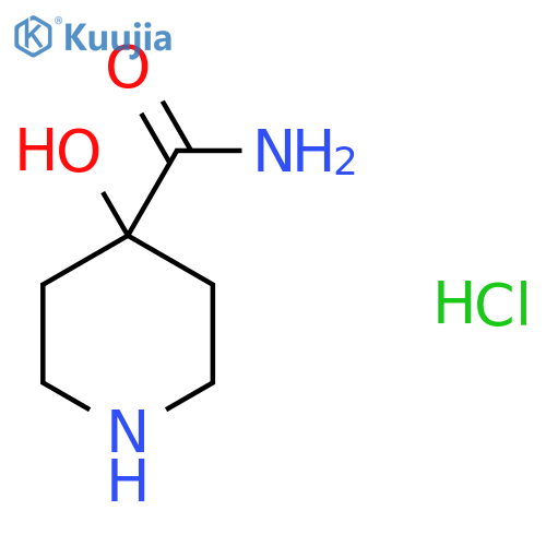 4-Hydroxypiperidine-4-carboxamide hydrochloride structure