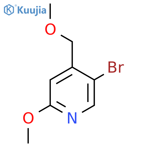 5-Bromo-2-methoxy-4-(methoxymethyl)pyridine structure