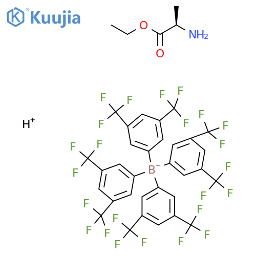 Hydrogen tetrakis[3,5-bis(trifluoromethyl)phenyl]borate compound with ethyl D-alaninate structure