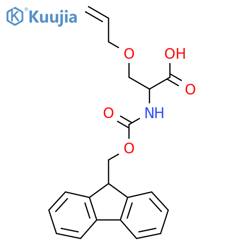 2-({(9H-fluoren-9-yl)methoxycarbonyl}amino)-3-(prop-2-en-1-yloxy)propanoic acid structure