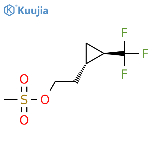 2-[(1S,2R)-2-(Trifluoromethyl)cyclopropyl]ethyl methanesulfonate structure