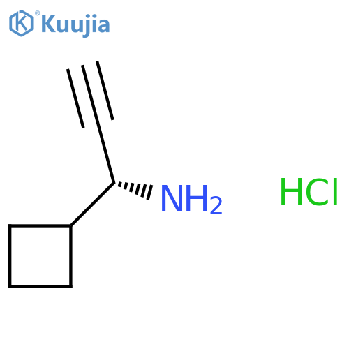 (1R)-1-Cyclobutylprop-2-yn-1-amine;hydrochloride structure