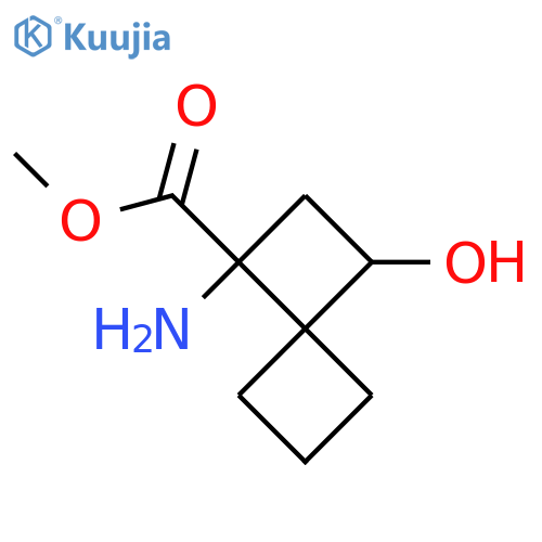 Methyl 1-amino-3-hydroxyspiro[3.3]heptane-1-carboxylate structure