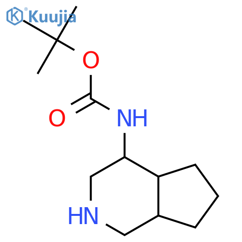 Tert-butyl N-(2,3,4,4a,5,6,7,7a-octahydro-1H-cyclopenta[c]pyridin-4-yl)carbamate structure