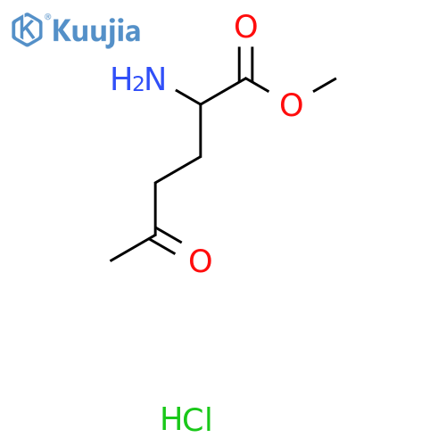 Methyl 2-amino-5-oxohexanoate hydrochloride structure