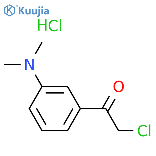 Ethanone, 2-chloro-1-[3-(dimethylamino)phenyl]-, hydrochloride (1:1)  structure