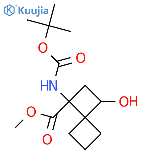 Methyl 1-{[(tert-butoxy)carbonyl]amino}-3-hydroxyspiro[3.3]heptane-1-carboxylate structure