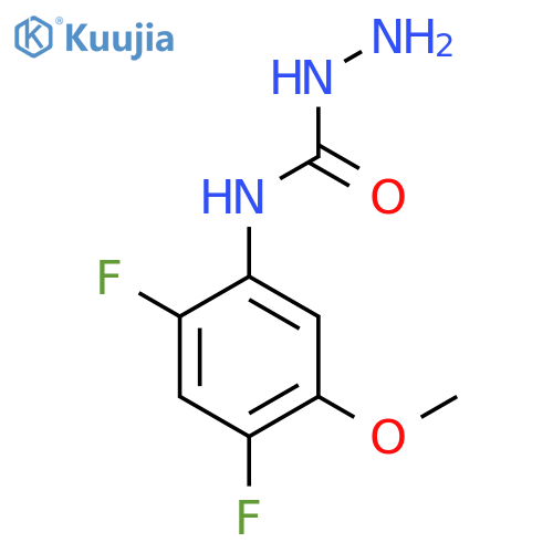 1-Amino-3-(2,4-difluoro-5-methoxyphenyl)urea structure