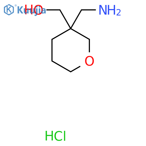 [3-(Aminomethyl)oxan-3-yl]methanol hydrochloride structure