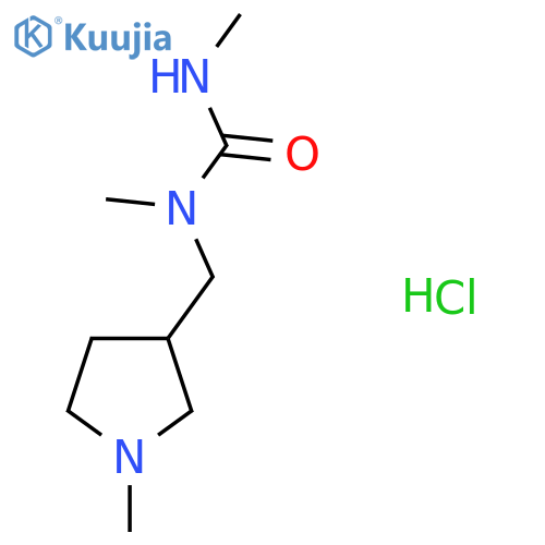 1,3-Dimethyl-1-[(1-methylpyrrolidin-3-yl)methyl]urea hydrochloride structure