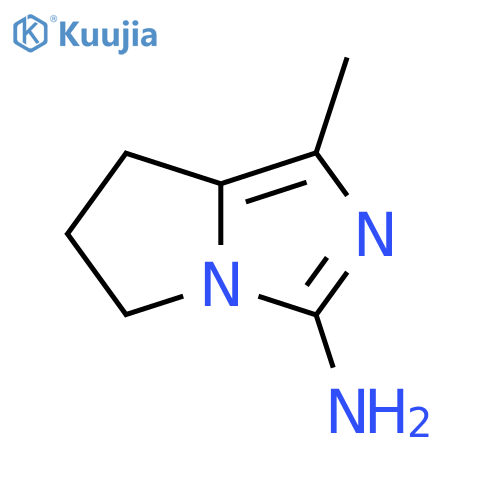 1-methyl-5H,6H,7H-pyrrolo[1,2-c]imidazol-3-amine structure