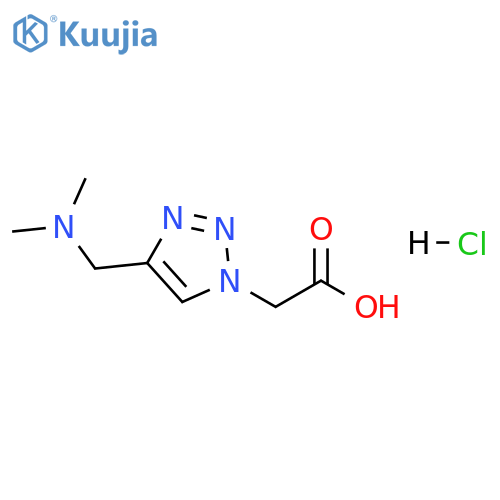 1H-1,2,3-Triazole-1-acetic acid, 4-[(dimethylamino)methyl]-, hydrochloride (1:1) structure