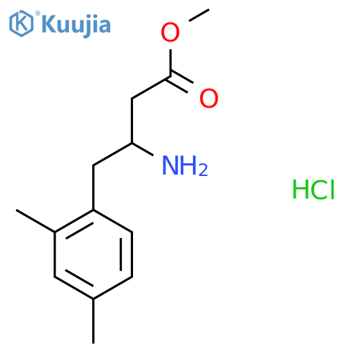 Methyl 3-amino-4-(2,4-dimethylphenyl)butanoate hydrochloride structure