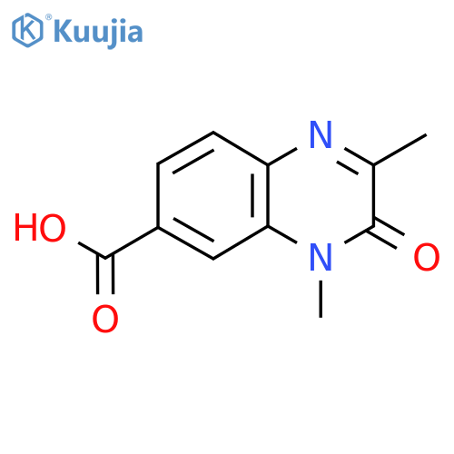 2,4-Dimethyl-3-oxoquinoxaline-6-carboxylic acid structure