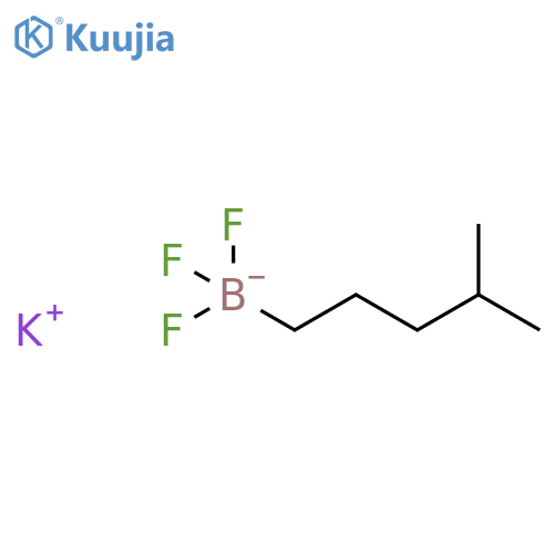 Potassium;trifluoro(4-methylpentyl)boranuide structure
